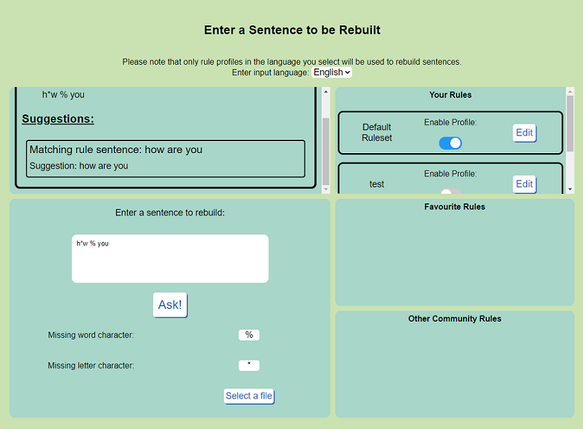 The Rebuilder Webpage