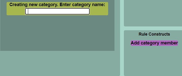 Rule Builder when creating an category